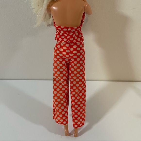 Vintage Mattel 1974 Barbie Best Buy Polka Dot Halter & Pants Outfit #7813 - Picture 4 of 10